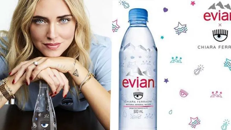 acqua della ferragni 8 euro a bottiglia evian
